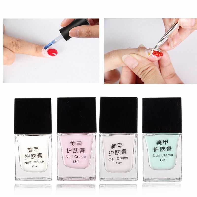 4 Boje Nail Creme Nails Art Kremni Gel Lak Za Skidanje Noktiju Tekućina