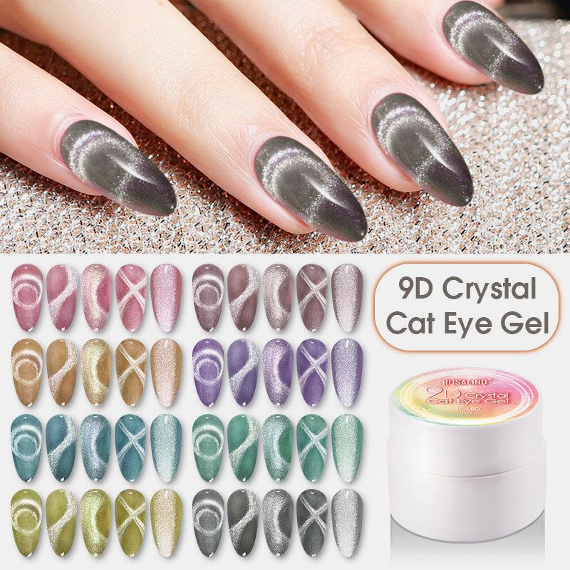 5 Ml 9d Crystal Cat Eye Gel Nail Art Design Varnish Soak-off Gel Uv Led Lampa Očvrsli Lak Za Nokte Gel