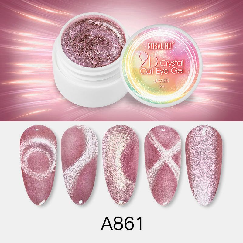 5 Ml 9d Crystal Cat Eye Gel Nail Art Design Varnish Soak-off Gel Uv Led Lampa Očvrsli Lak Za Nokte Gel