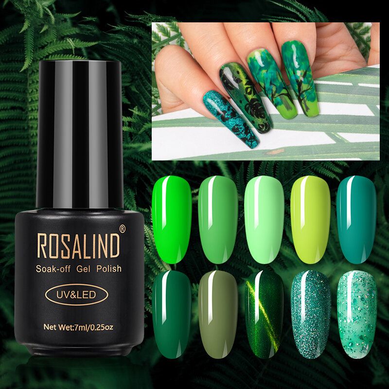 7 Ml Forest Green Series Gel Za Lak Za Nokte Gel Za Fototerapiju Za Manikuru Polutrajni Uv Gel Za