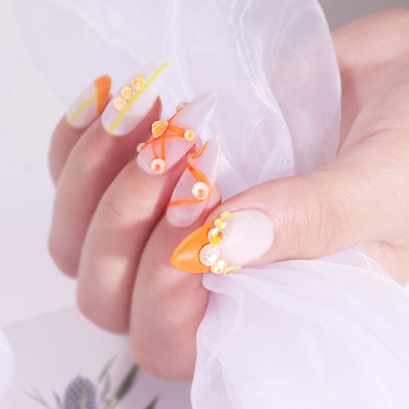 8 Boja Svjetlećih Kristala Mješovitih Veličina Nail Art Ukrasi Od Kamenčića 3d Manikura Svjetlucavi Dijamantni Nakit