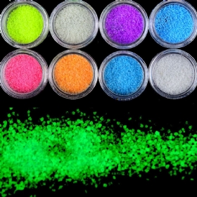 Dancingnail 7 Boja Halloween Svjetleći Nokti U Prahu Fluorescentne Sjajne Igračke Dekoracija Prašina