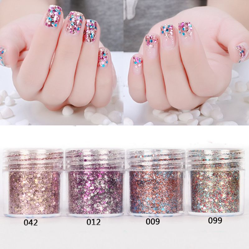 Nail Art Glitter Dust Powder Sequins Tips 3d Manicure Decoration