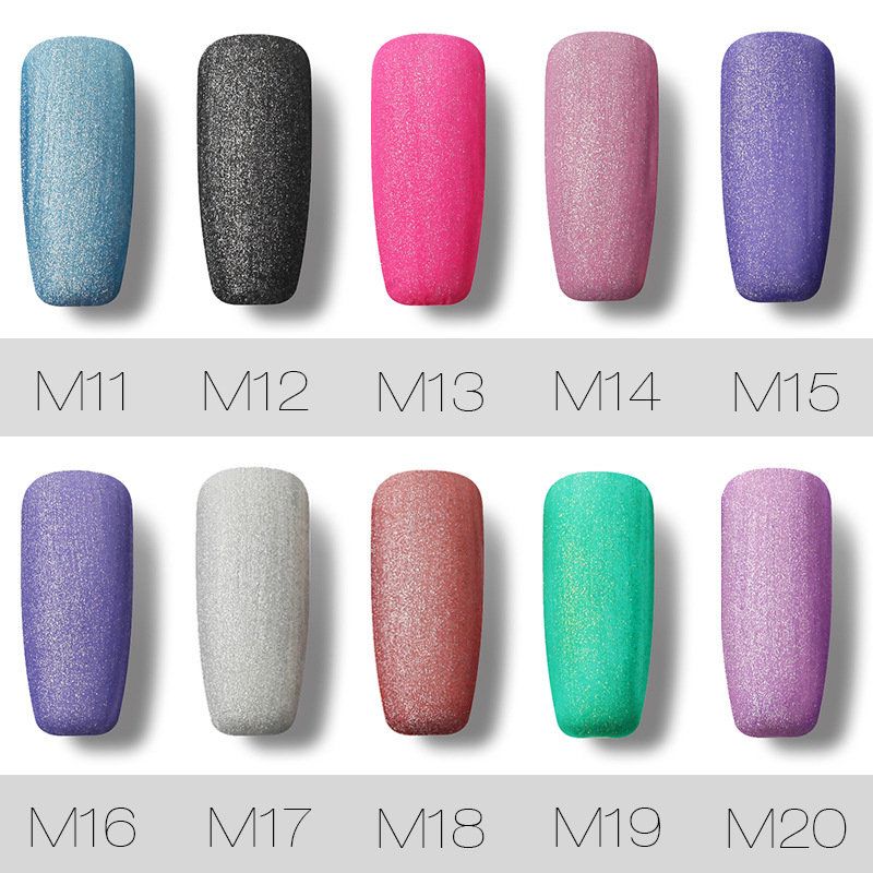 Rosalind Matte Soak Off Gel Polish Nail Glitter Color Uv Lak 7 Ml