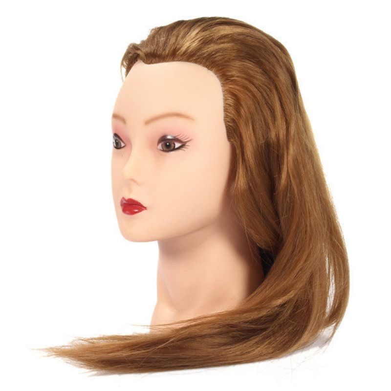 17-inčna Zlatna Lutka Za Šišanje Glave Za Vježbanje Frizerske Prakse S Držačem Stezaljke
