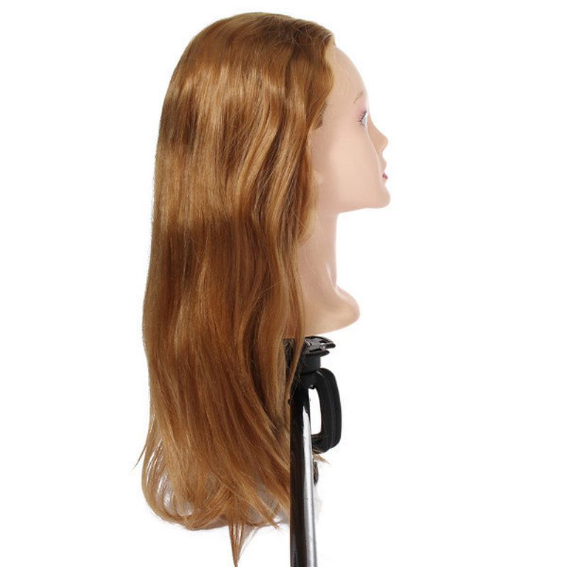 17-inčna Zlatna Lutka Za Šišanje Glave Za Vježbanje Frizerske Prakse S Držačem Stezaljke