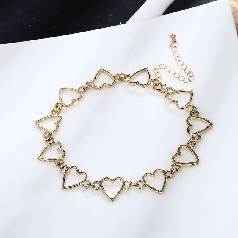 Choker Ogrlica Djevojka Ženska Retro U Obliku Srca Izdržljivi Lanac Oko Vrata Od Legure