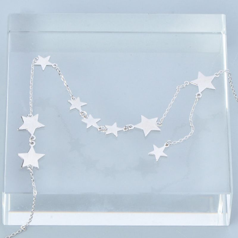 Lucky Star Choker Ogrlica Izvorni Ukrasi Od Sterlinga Sa Zvijezdom Od Sterling Srebra S925 Za Žene Djevojke