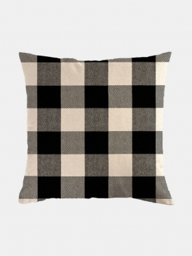 1 Kom. Seoska Kuća Buffalo Plaid Klasični Karirani Uzorak Lanena Jastučnica Kućna Sofa Art Decor Bacita