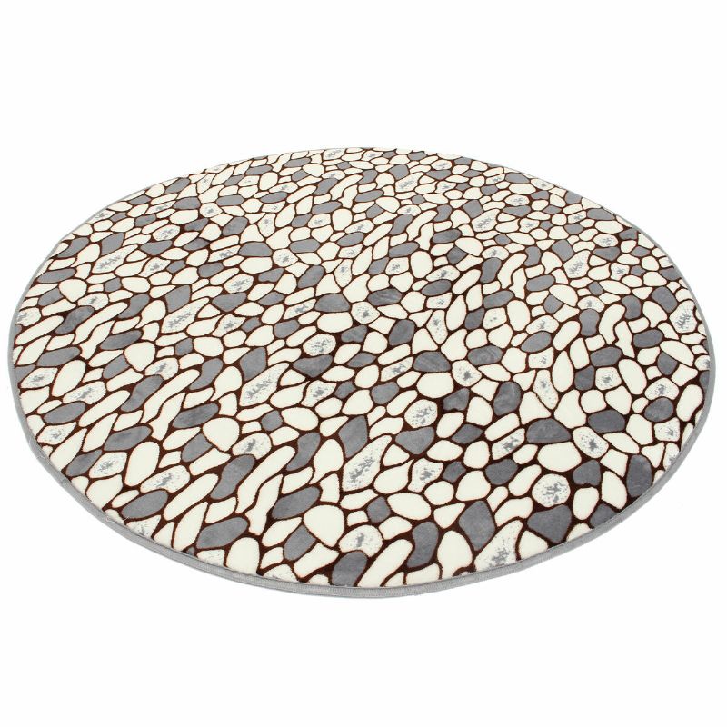 100x100cm Coral Velvet Kupaonski Upijajući Tepih Protiv Klizanja Okrugla Prostirka