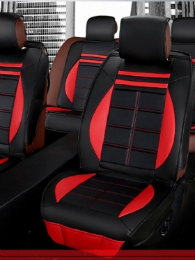 11 Komada Black & Red Leather Deluxe Edition Jastuci Za Presvlake Za Autosjedalice Za Univerzalni Automobil 5