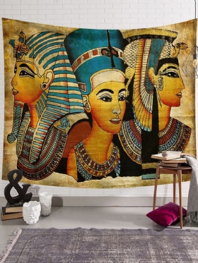 130*150/200*150 cm Drevni Egipat Stil Portreta Zidna Tapiserija Kućni Dekor Poliesterska