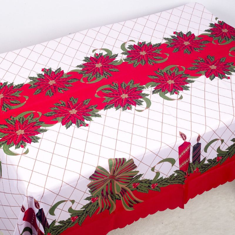 150*180cm Klasični Božićni Tiskani Pokrivač Za Stol Za Kućnu Dnevnu Sobu Stolnjak Za Blagovanje Dec