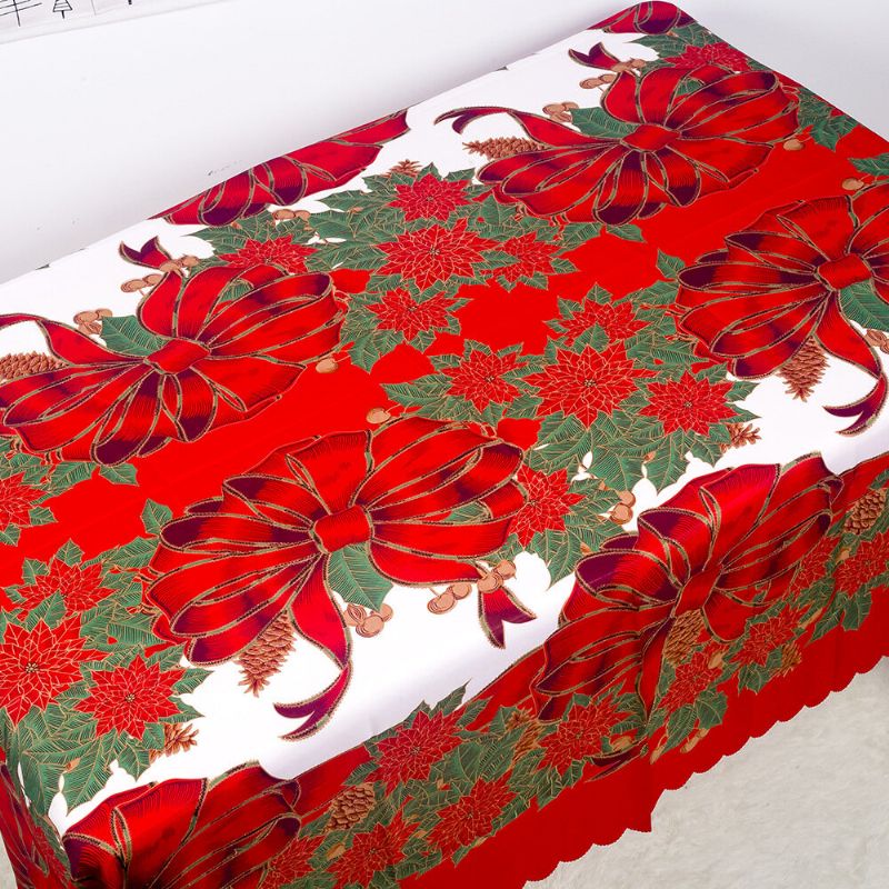 150*180cm Klasični Božićni Tiskani Pokrivač Za Stol Za Kućnu Dnevnu Sobu Stolnjak Za Blagovanje Dec