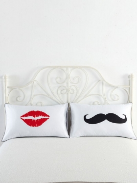 2pcs Bijeli Pamuk Home Hotel Decor Standardne Jastučnice Navlaka Za Krevet