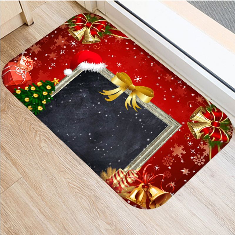40*60cm Merry Christmas Pattern Neklizajući Tepih Prostirka Za Ulazna Vrata Kupaonska Podna Dekoracija