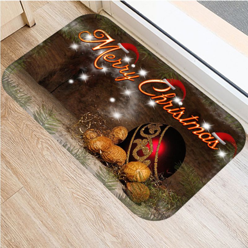 40*60cm Merry Christmas Pattern Neklizajući Tepih Prostirka Za Ulazna Vrata Kupaonska Podna Dekoracija