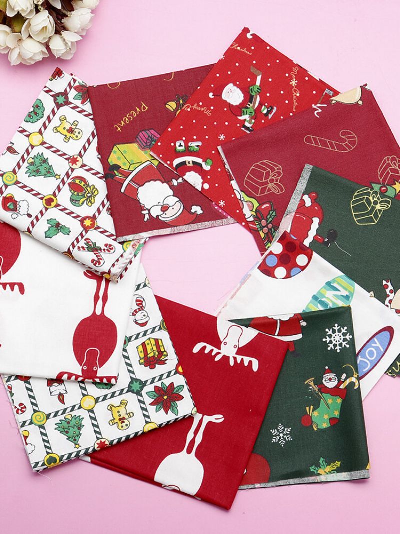 5/10kom Cartoon Christmas Series Twill Pamučna Tkanina Diy Ručno Rađena Patchwork Za Šivanje