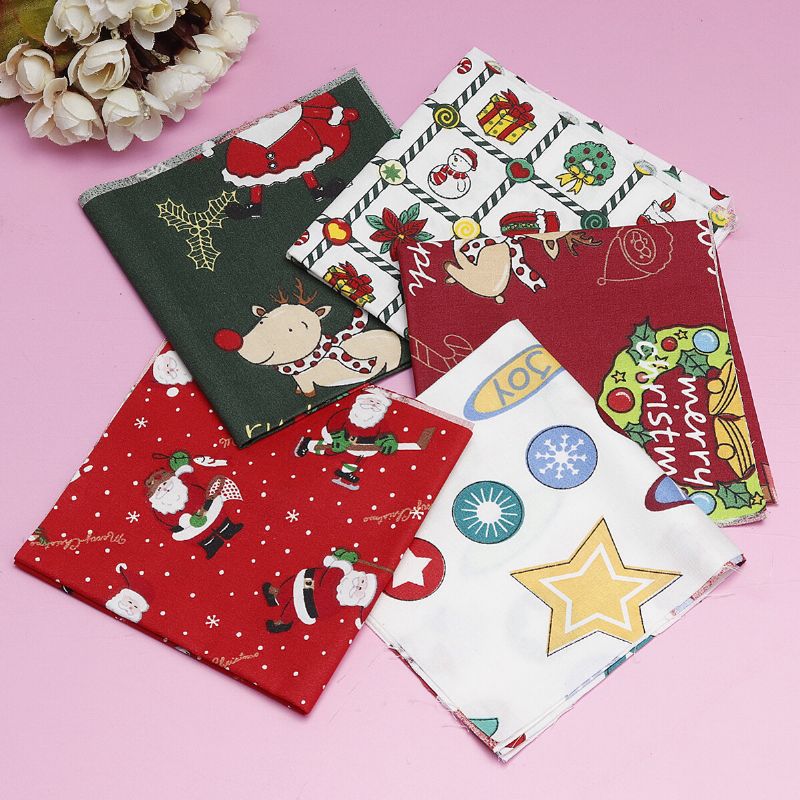 5/10kom Cartoon Christmas Series Twill Pamučna Tkanina Diy Ručno Rađena Patchwork Za Šivanje