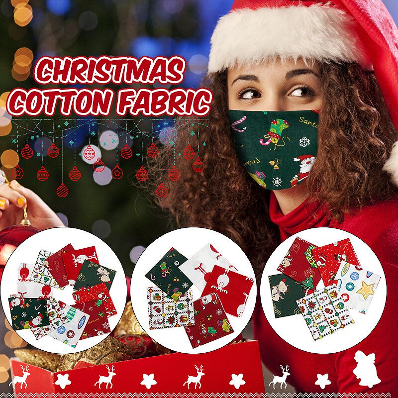5/10kom Cartoon Christmas Series Twill Pamučna Tkanina Diy Ručno Rađena Patchwork Za Šivanje