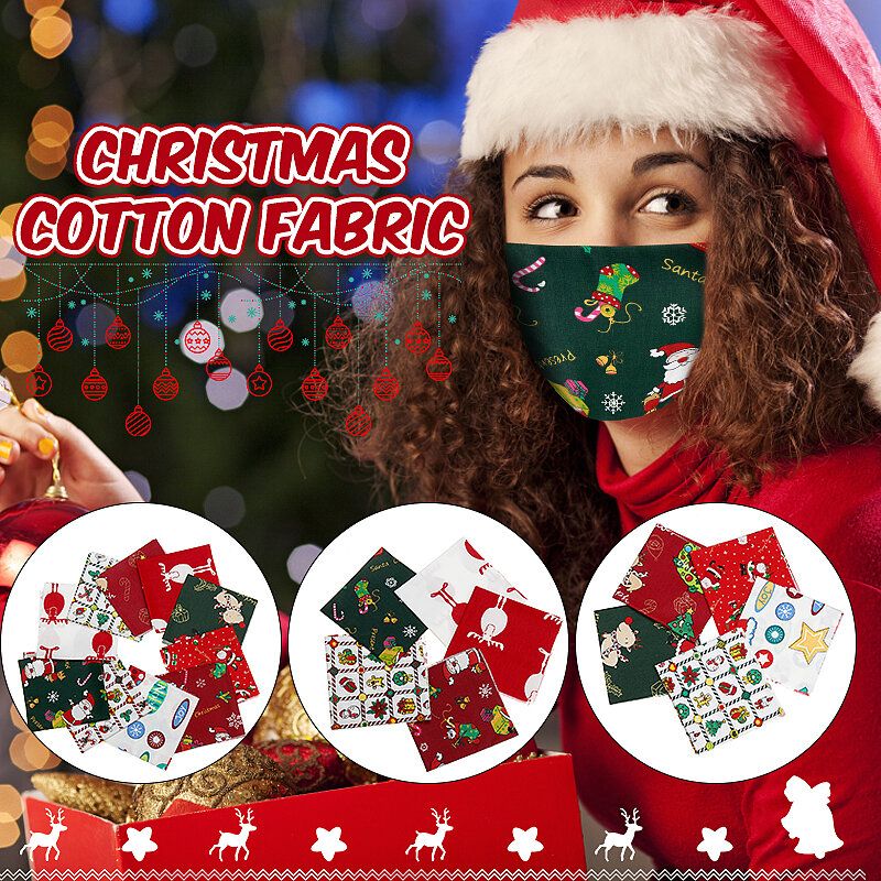 5/10kom Cartoon Christmas Series Twill Pamučna Tkanina Diy Ručno Rađena Patchwork Za Šivanje