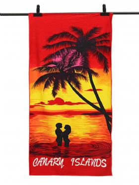 70x150cm Stabla Kokosa Amorous Feelings Brzo Sušeći Ručnici Za Plažu Upijajući Ručnik Za Kupanje Od Mikrovlakana