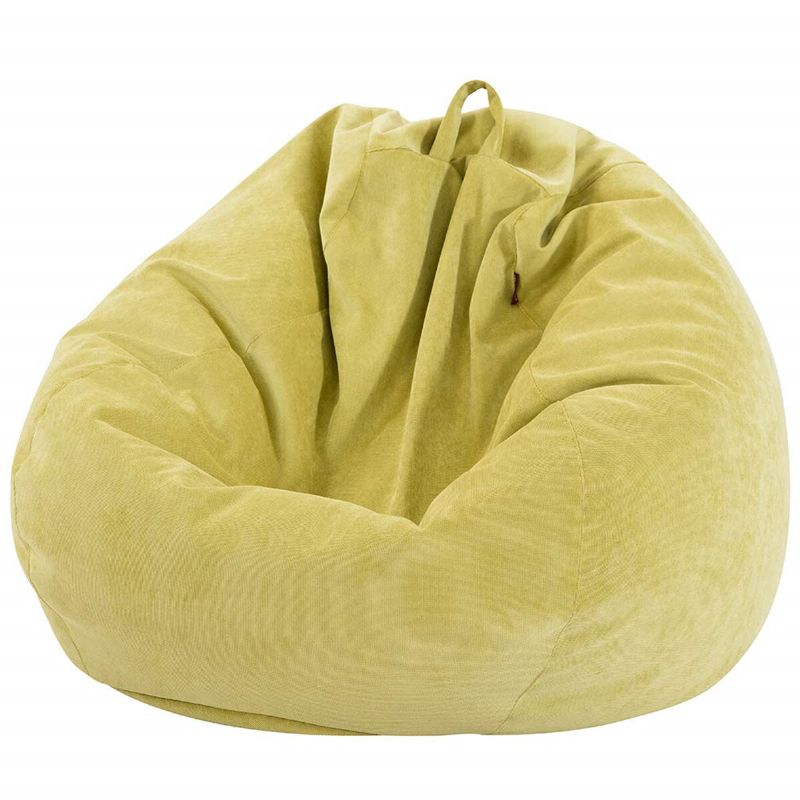 70x80cm Pinstripe Corduroy Yellow Bean Bag Presvlake Za Stolice Kućni Dnevni Boravak Unutarnja Velika Bag
