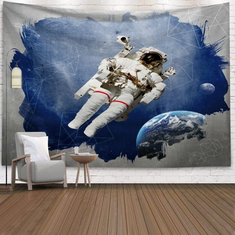 Astronaut Tapiserija Zidna Umjetnost Psihodelična Spavaća Soba Kućna Zavjesa