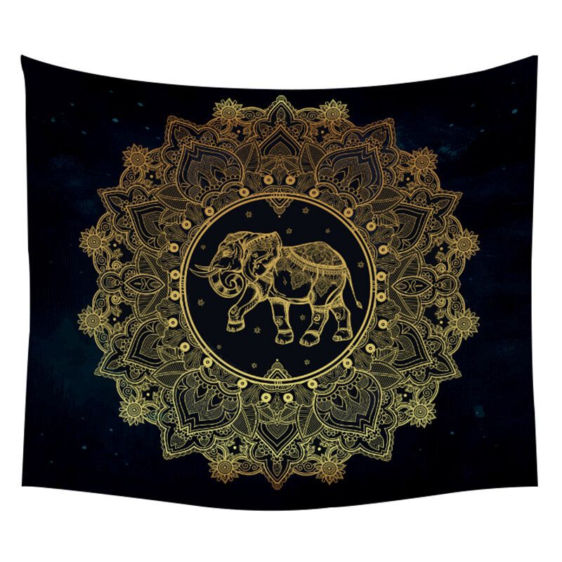 Boemska Indijska Geometrijska Mjesečeva Pozadina Zidna Tapiserija Kućni Dekor Slika Podloga Za Jogu