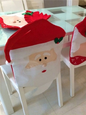 Božićne Navlake Za Stolice Djed Božićnjak Božićni Ukrasi Za Dekoracija Za Kućnu Zabavu