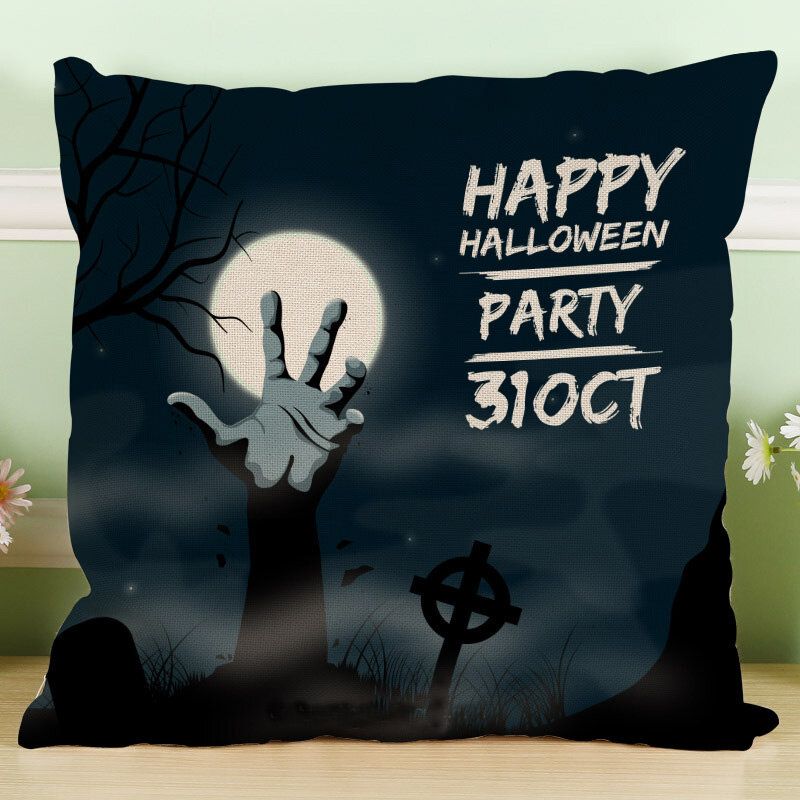 Crazy Halloween Tema Bundeva Moda Pamučno Platno Jastučnica Kauč Jastuk Dekoracija Poklon