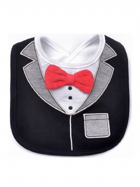 Fashion Gentleman Baby Bibs Tri Crvene Leptir Mašne Dress Shape Saliva Ručnik Vodootporan