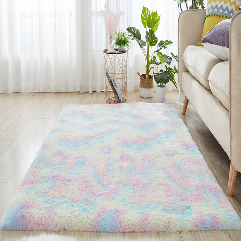 Gradient Rainbow Tie-dye Plišani Tepih Dnevni Boravak Spavaća Soba Pokrivač Za Stolić Za Radnu Sobu Za Sastanke Tatami