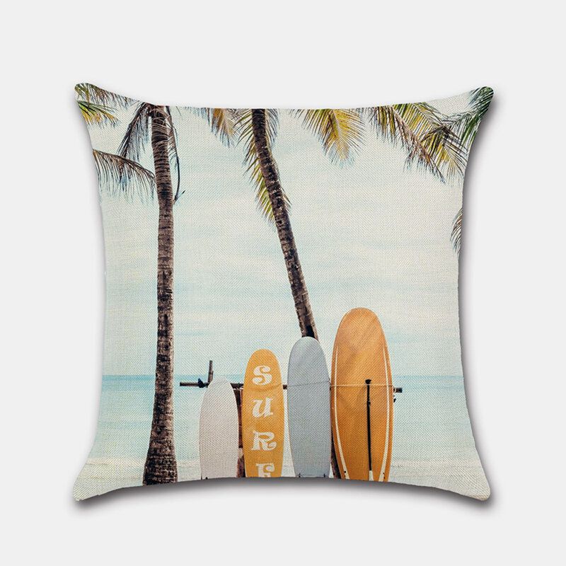 Jastučnica Za Plažu Auto Za Kokosova Palma Digitalno Tiskano Platno Bez Jezgre