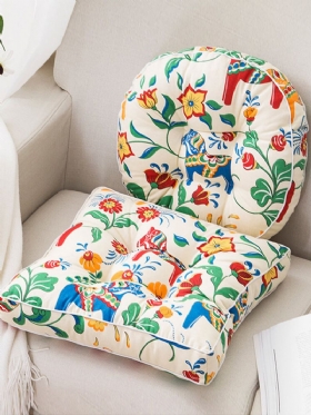 Jastuk Za Sjedalo Od Debljeg Pamučnog Lana Koji Se Može Prati Kvadratni Okrugli Puf Kućni Kauč Za Za Meditaciju