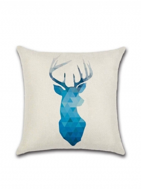 Moderni Minimalistički Nordijski Stil Jastučnica Plava S Geometrijskim Printom Losa