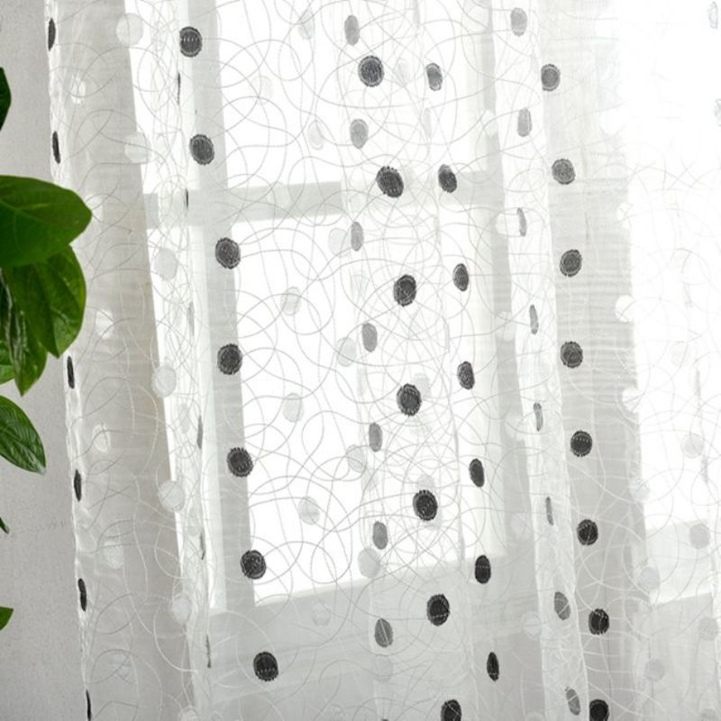 Modni Ptičji Gnijezdo Voile Vrata Zavjesa Panel Prozor Sobna Pregrada Prozirna Kućni Dekor