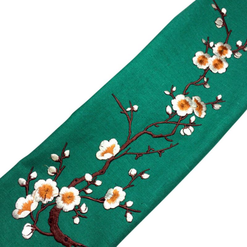 Plum Blossom Flower Applique Odjeća Vez Flaster Tkanina Naljepnica Pegla Na Šivanje Popravak