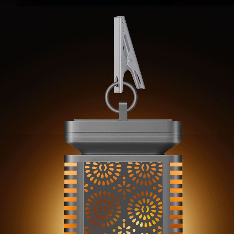 Delikatna Šuplja Solarna Energija Simulirana Plamena Svjetiljka Za Vanjsku Dekoraciju Za Kampiranje Vodootporna Sa Kopčom