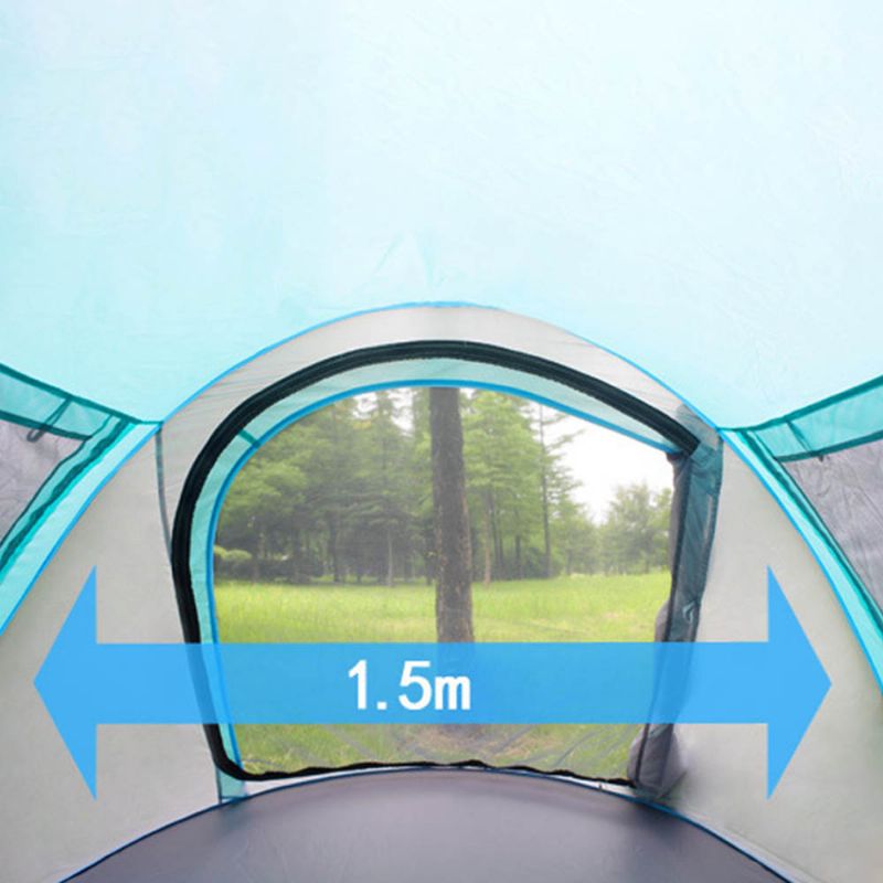 Potpuno Automatski Šator Koji Se Brzo Otvara S Dvoja Vrata I Dva Prozora Vrhunski Za Spavanje Za Planinarenje Aktivnosti Na Otvorenom Skloništa Za Dvije Osobe