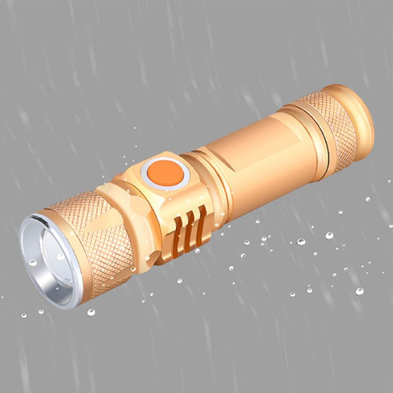 Vanjska Led Odsjajna Svjetiljka Mini Za Noćnu Vožnju Bicikla Svjetlo Za Bicikl Usb Punjenje T6 Vodootporna Za Poklon