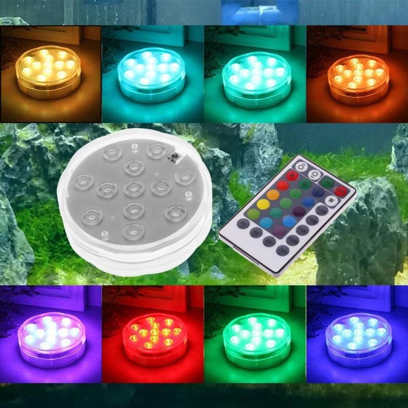 12 Led Rgb Podvodna Svjetiljka Vodootporna Noćna Lampa Vodena Fontana Fish Tank Garden Decor