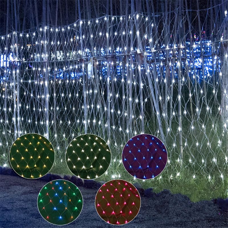 3x3m Vodootporna Led Zavjesa Fairy String Light Božićna Svadba Vanjski Dekor Eu Utikač Ac220v