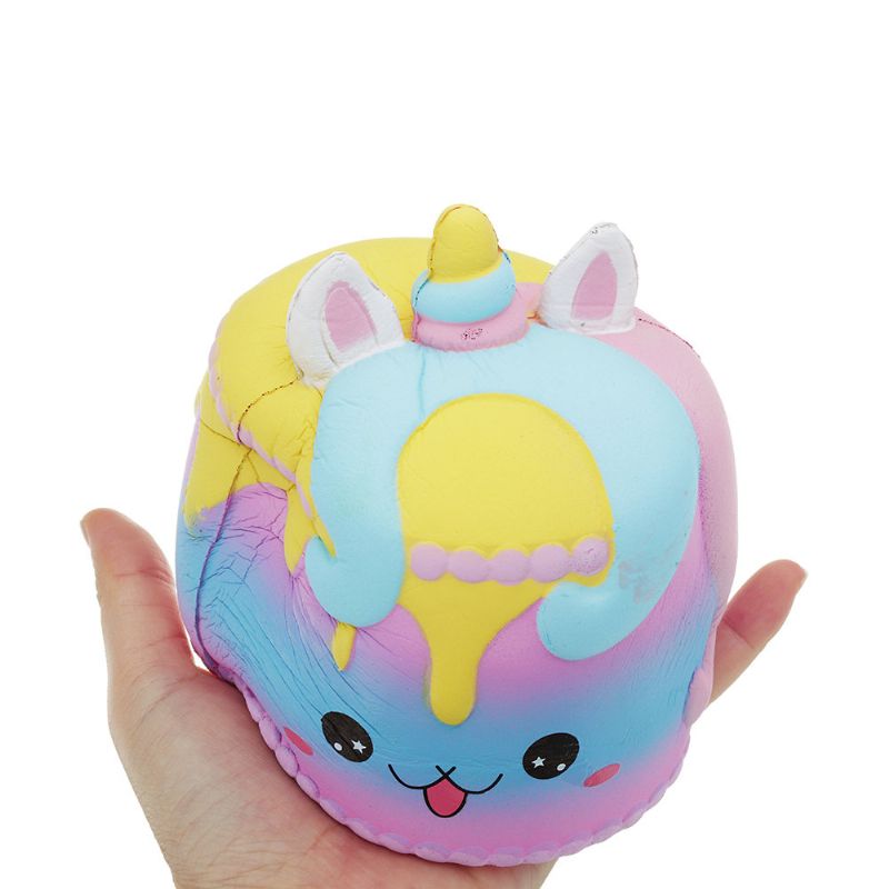 Kawaii Crown Cake Squishy Cute Soft Solw Rising Toy Crtić Poklon Zbirka S Pakiranjem