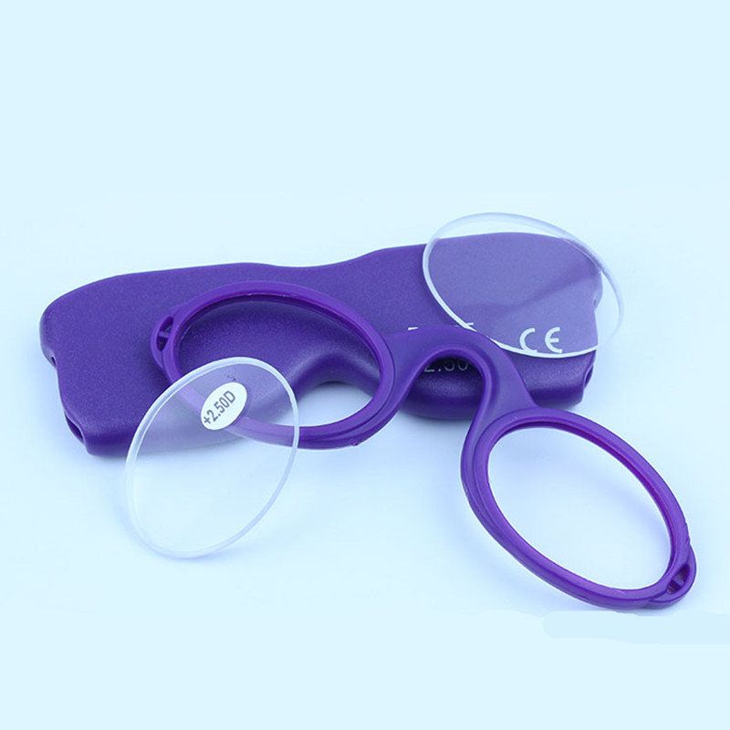 Muške Ženske Naočale Za Čitanje Silikonska Kopča Za Nos Optičke Za Dalekovidnost S Futrolom