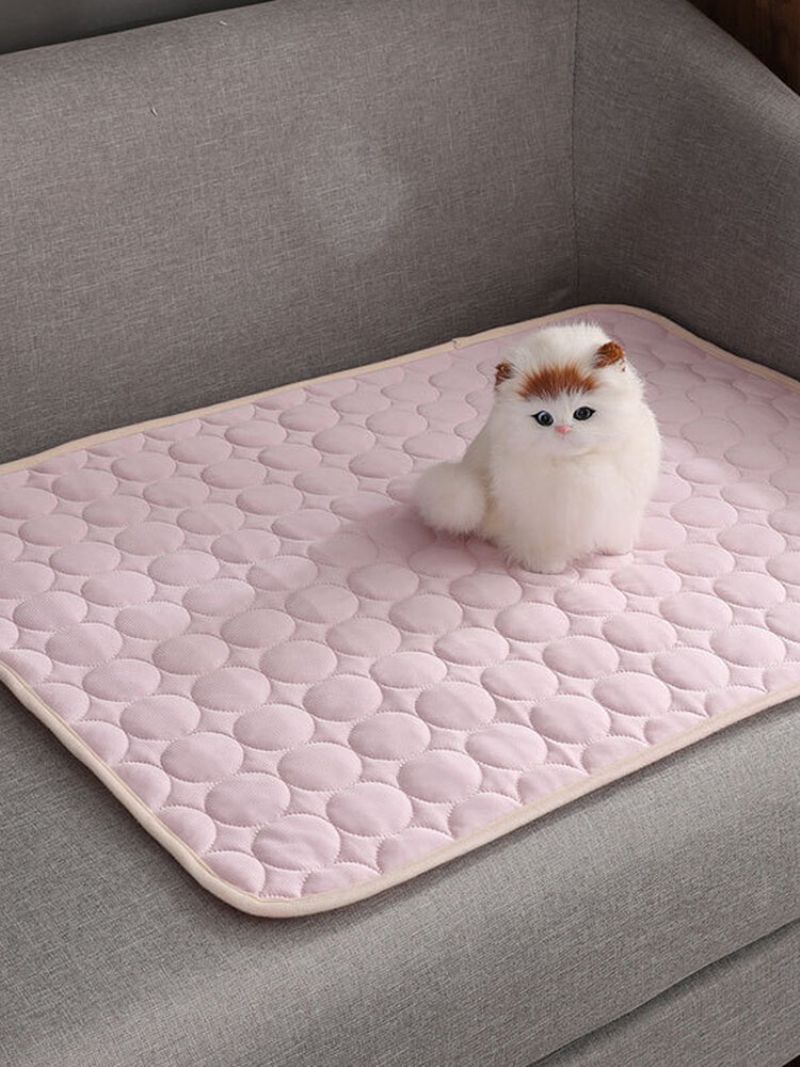 Rashladna Podloga Za Pse Pet Cat Chilly Summer Cool Bed Pad Jastuk Indoor Seat Ice Silk Mat Deka Za Kućne Ljubimce