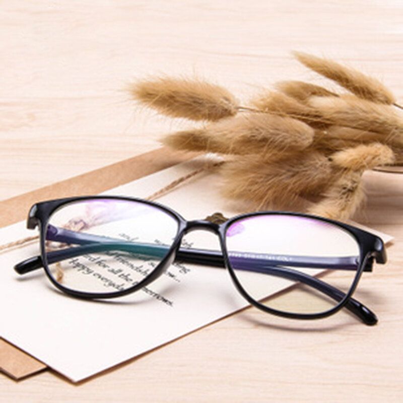 Unisex Prozirne Retro Naočale S Ravnim Ogledalom S Velikim Okvirom Višebojne S Gradijentom