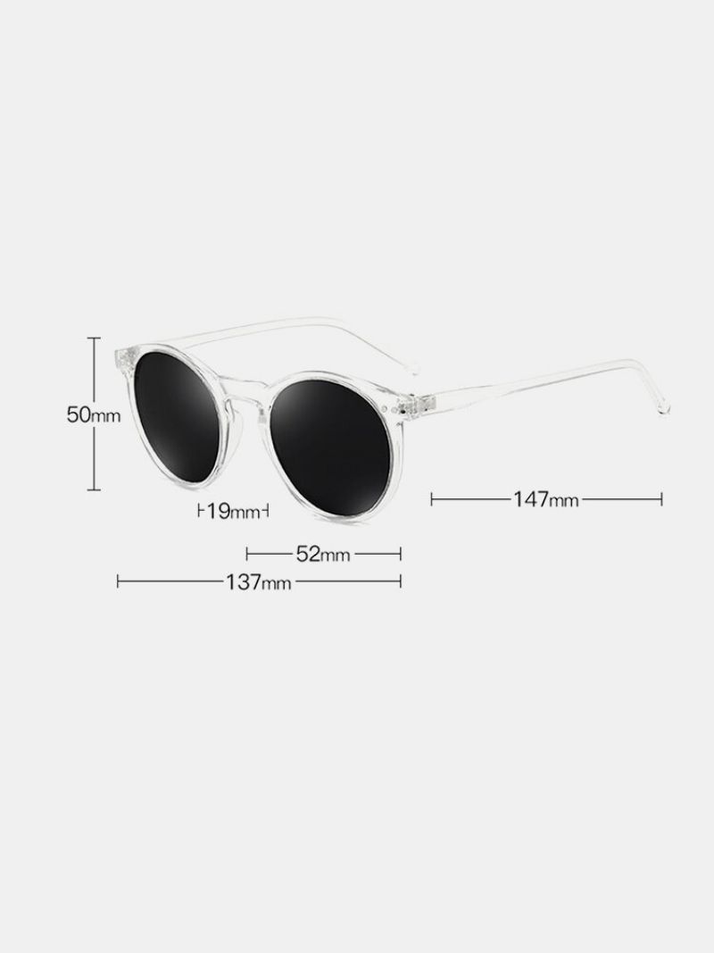 Unisex Prozirne Sunčane Naočale Punog Okvira S Polariziranim Premazom Za Uv Zaštitu