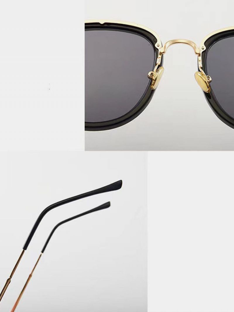 Unisex Sunčane Naočale S Ovalnim Metalnim I Pc Okvirom Protiv Plavog Svjetla I Uv Zraka