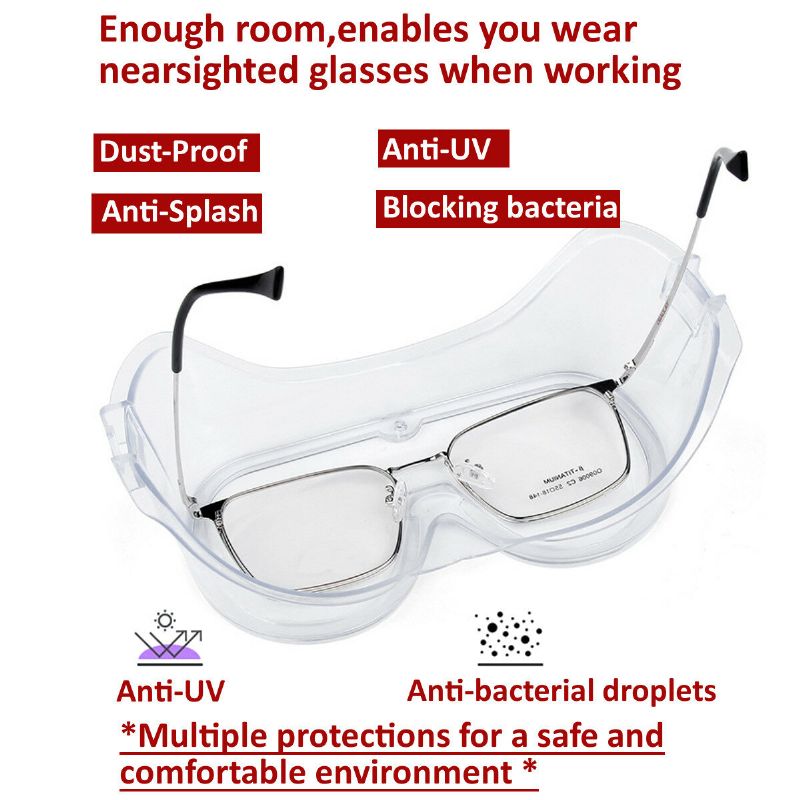Unisex Zaštitne Naočale Protiv Zamagljivanja Prozirne Puna Zaštita
